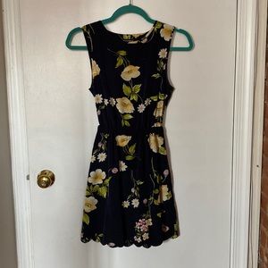 Urban Outfitters BYCORPUS floral print dress with back cutout